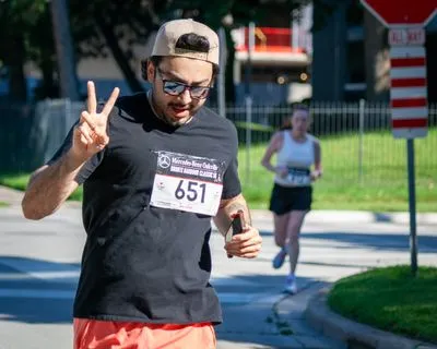 Bronte Harbour Classic 5K 2026 official race photo: Course, Nima M., Mercedes-Benz Oakville, Oakvest Group.