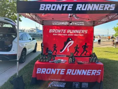 Bronte Harbour Classic 5K 2026 official race photo: Festival, TapeGeeks, Bronte Runners Club.