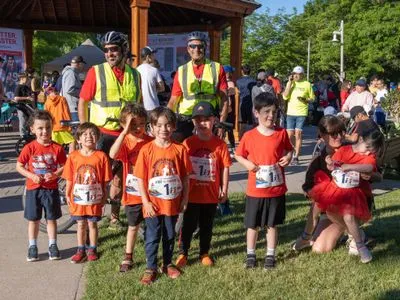 Bronte Harbour Classic 5K 2026 official race photo: Festival, Mercedes-Benz Oakville, Speak Squad, TapeGeeks, Kids Area.