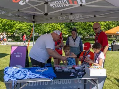 Bronte Harbour Classic 5K 2026 official race photo: Festival, Bill P., Mercedes-Benz Oakville, Global Citizen.