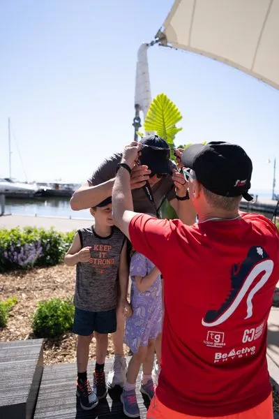 Bronte Harbour Classic 5K 2026 official race photo: Awards, Be Active Physio, TapeGeeks.