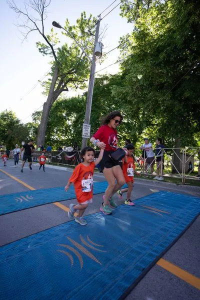 Bronte Harbour Classic 5K 2026 official race photo: Kids 1K, Bib 1, Speak Squad, MyCourier.