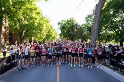 Bronte Harbour Classic 5K 2026 official race photo: Start Line, Johnny H., Be Active Physio, Speak Squad, Oakvest Group, MyCourier, Festival.