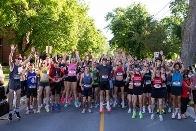 Bronte Harbour Classic 5K 2026 official race photo: Start Line, Luke M., Mercedes-Benz Oakville, ON Running, Festival.