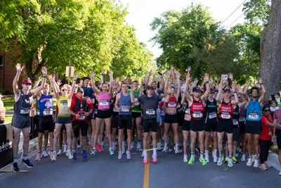 Bronte Harbour Classic 5K 2026 official race photo: Start Line, Luke M., Mercedes-Benz Oakville, ON Running.