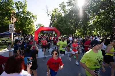 Bronte Harbour Classic 5K 2026 official race photo: Start Line, Brandon K., Mercedes-Benz Oakville, Festival.
